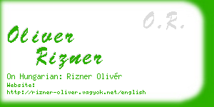 oliver rizner business card